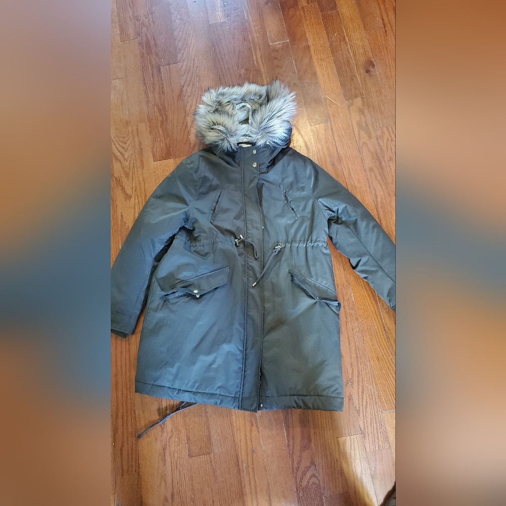 H&M Mama Drab/Olive Green Maternity Parka